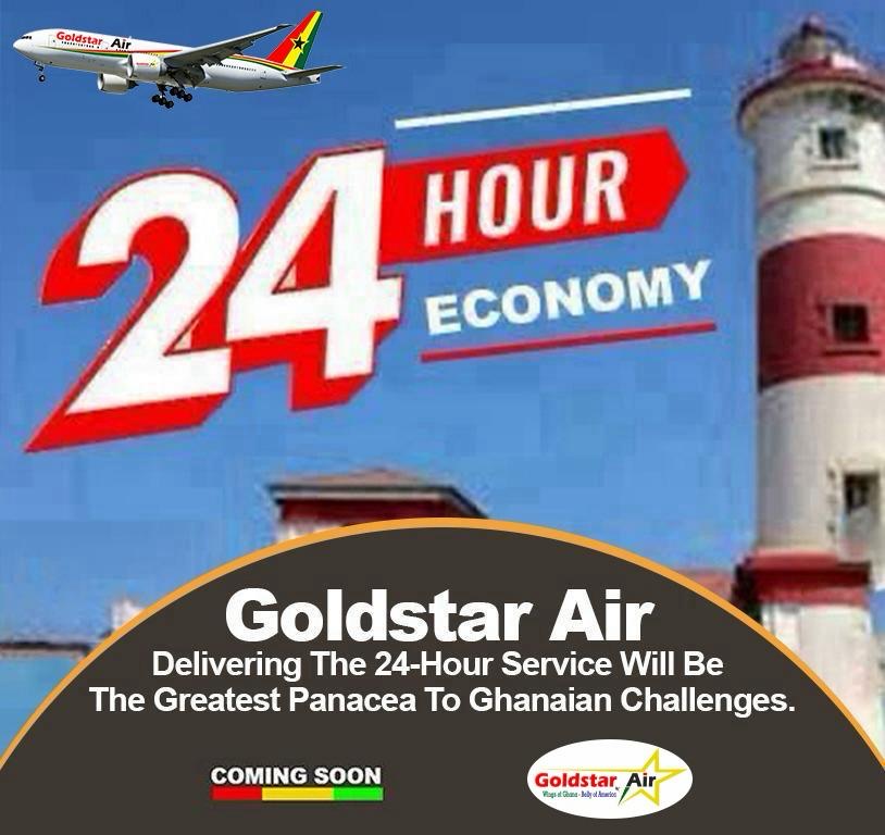 Goldstar Air Delivering The 24-Hour Service Will Be The Greatest Panacea To Ghanaian Challenges.